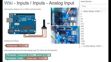 ArduBlock Wiki - Entradas/Salidas - Entradas Analogicas