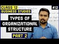 🔴 Types of organisational structure | organising | Class 12 | business studies | video 12