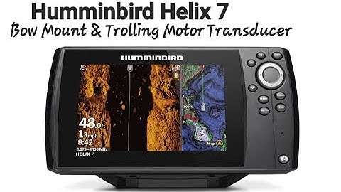 Humminbird Helix 7 Bow Mount and Trolling Motor Transducer Install
