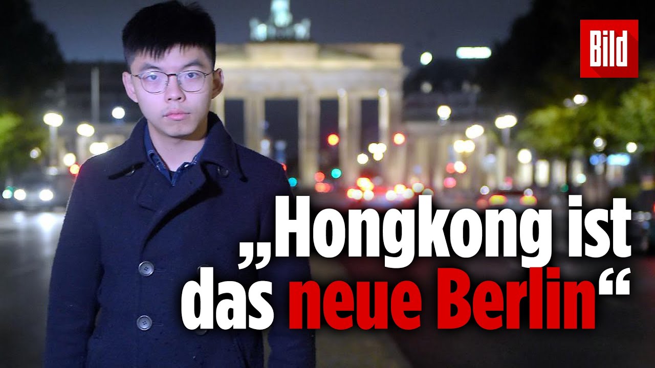 Bildergebnis für Bilder von Joshua Wong in Deutschland