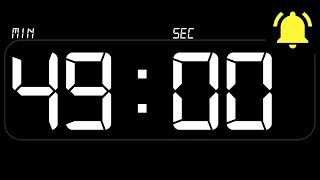 ⏰ TIMER 49 Minutes ((BEEP)) 🔔 - Countdown with Alarm