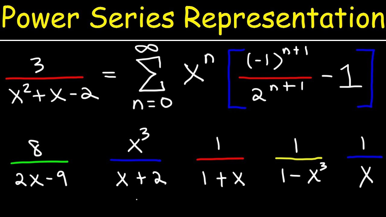 ⁣Power Series - Representation of Functions - Calculus 2
