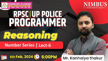 RPSC Programmer Online Preparation | RPSC Programmer Reasoning Free Live Classes | Lect- 6