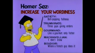Simpsons - Homer's Vocabulary Builder Tapes Compilation #bartsfriendfallsinlove