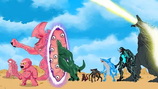 GODZILLA, KONG, VENOM, SHARK: The mystery of the thousand-eyed monster? - FUNNY CARTOON