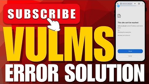 🔥 VULMS Website Error Problem Solved ✅ | Virtual University lms Issue Fix 2025 🔐📲