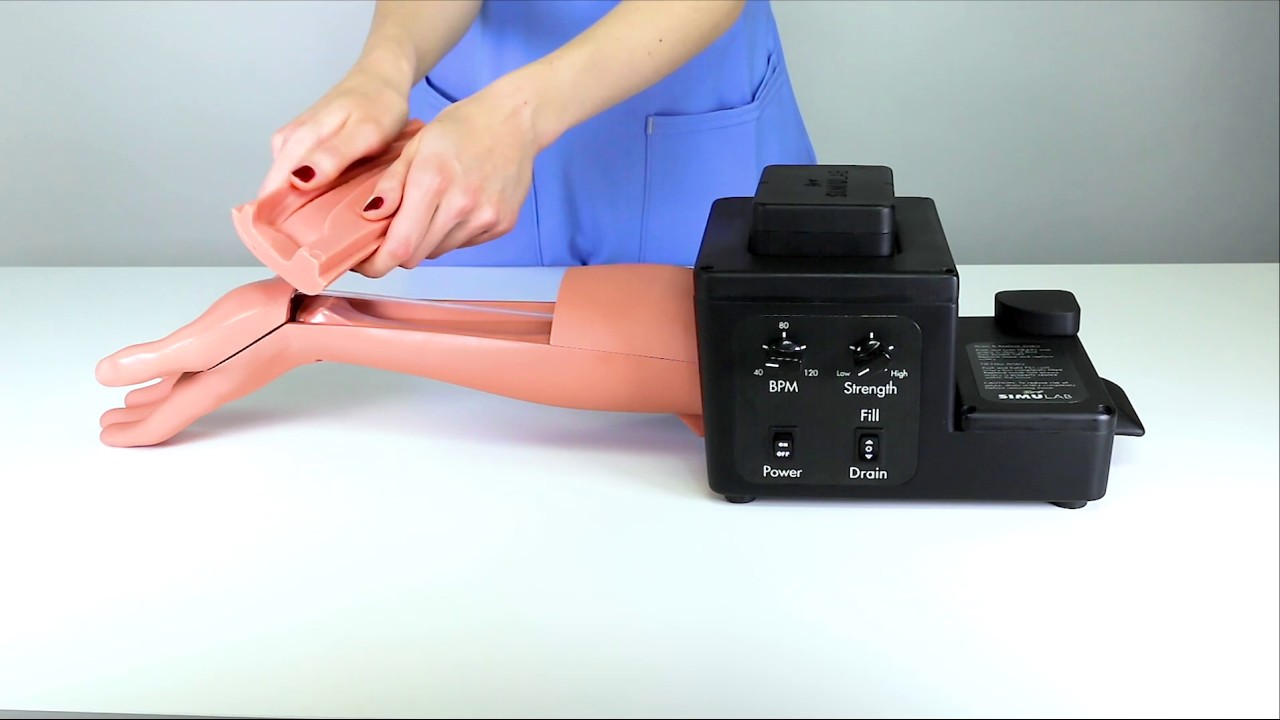 Installing a Tissue on the Simulab Arterial Line and ABG Trainer - YouTube