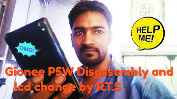 Gionee P5W Disassembly and lcd change by R.T.S