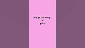 how  to  merge two arrays In python with one line user defined function 👈👈