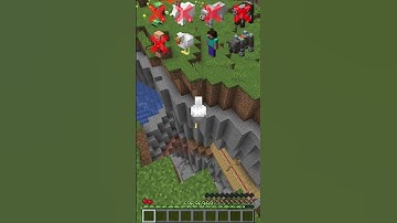 Fall Damage vs Different Mobs in Minecraft #shorts #meme #memes