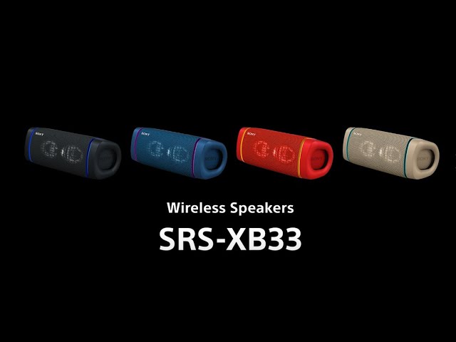 Sony SRS-XB33 EXTRA BASS Wireless Portable Speaker IP67
