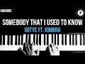 Gotye - Somebody That I Used To Know Ft. Kimbra Karaoke Slower Acoustic Piano Instrumental Cover