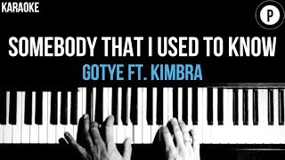 Video thumbnail of "Gotye - Somebody That I Used To Know Ft. Kimbra Karaoke Slower Acoustic Piano Instrumental Cover"