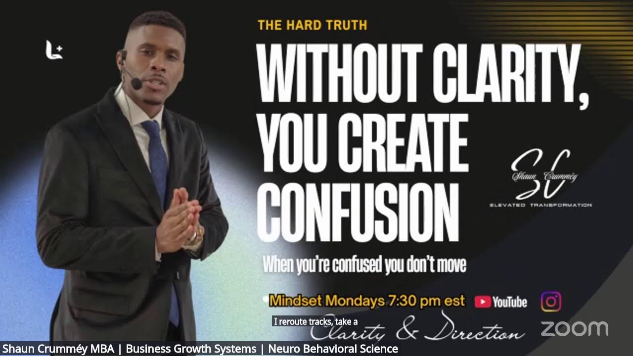 Mindset Mondays 7:30 -8:30 pm est | Clarity & Direction | Youtube/Instagram