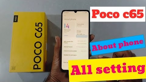 poco c65 about phone all setting #pococ65 @techieworld77
