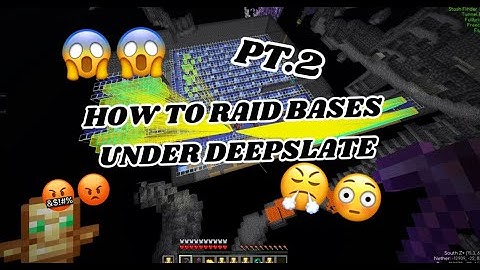(PT.2) BEST METHODS FOR RAIDING BASES UNDER DEEPSLATE!!!