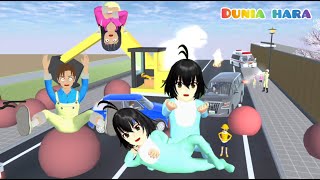 Baby Celine Kembar ? Yuta Mio Bantu Singkirkan Excavator Buat Macet Sakura School Simulator