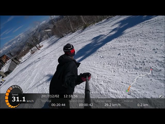 【2018シーズン始動】2017.12.2 かぐら初滑りスノーボード自撮り