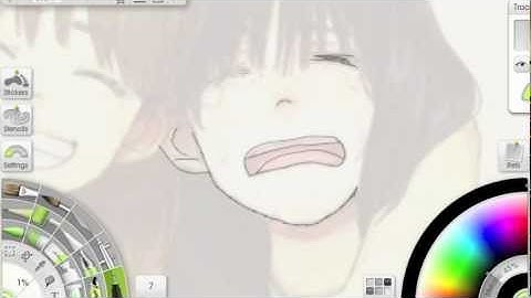 Art Rage Studio Speed Tracing (me and kim-chan)