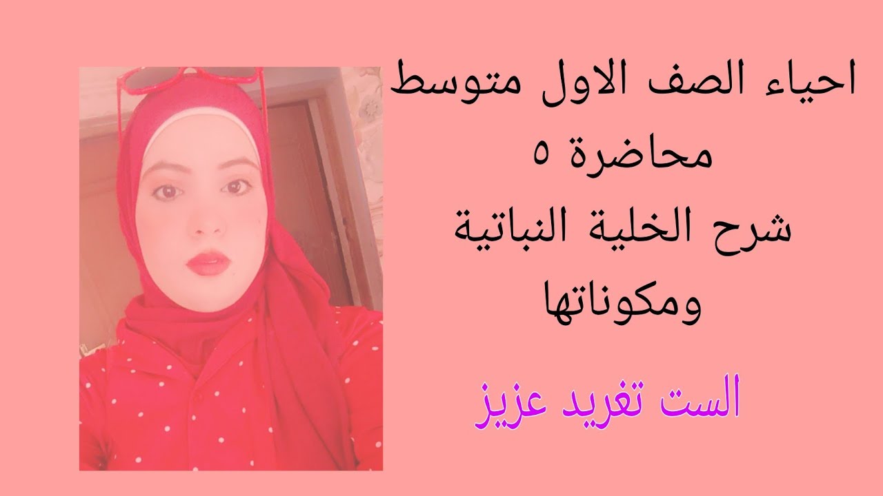 الفرق بين الخلية الحيوانية والخلفية النباتية / احياء اول متوسط 