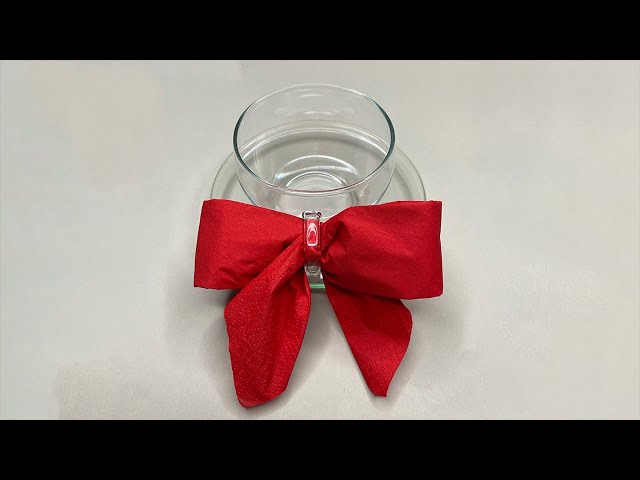 100 Stück Papierservietten Mit Schleifenmuster – Zartes Rosa, 3-lagig, Gefaltet 10,9x19,8cm, Für Partys & Feiern
