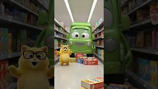 Giant garbage truck causes chaos! 🚛😱#MagicButton