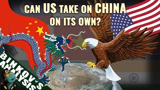 Would the US military need help from allies to crush China?