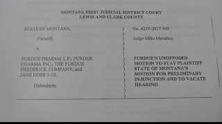 Montana AG’s office, Purdue Pharma agree to delay injunction request in opioid lawsuit