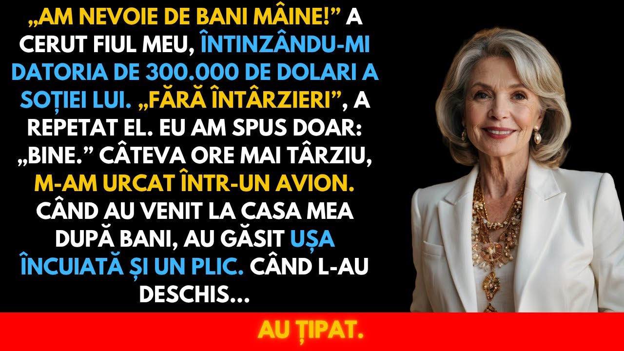 „Plătește datoria soției mele!” — mi-a poruncit fiul meu. A doua zi, nu mai eram acolo.