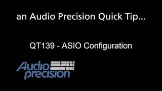 QT139 - ASIO Configuration