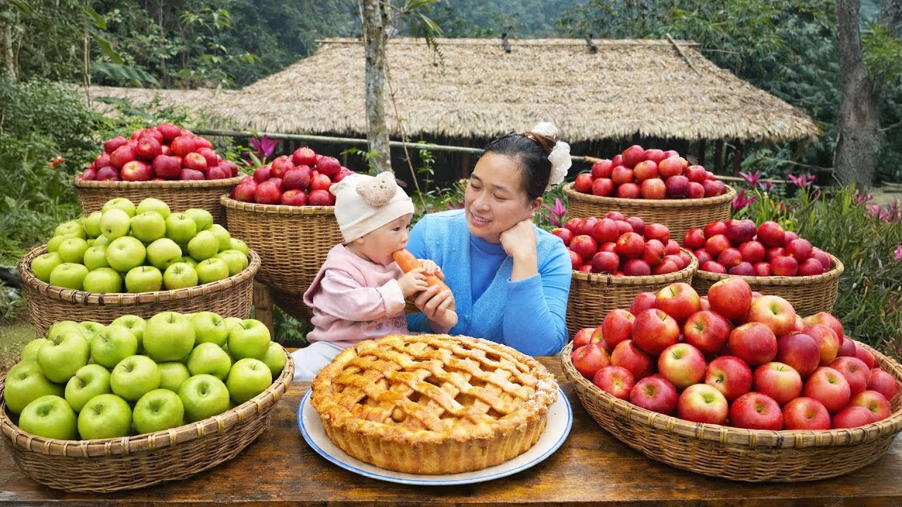 How to Make Chinese Apple Cakes to Sell at the Market | Beautiful & Delicious