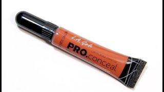 L.A. Girl Pro Orange Color Corrector Try-On Video
