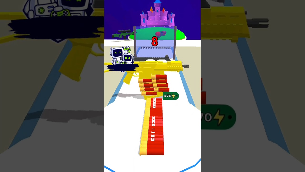 Bullet Stack ✪ All Levels Gameplay 2023 ✪ Satisfying Mobile Games ✪ Shorts