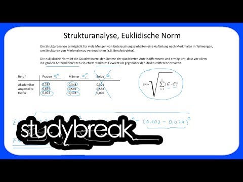 Strukturanalyse, Euklidische Norm | Statistik