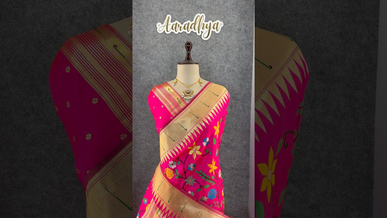 Janhvi Kapoor–Inspired Kanchivaram Paithani Silk Saree