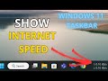 How to show Internet Speed on Taskbar
