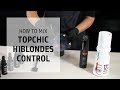 How to mix topchic hiblondes control  goldwell education plus