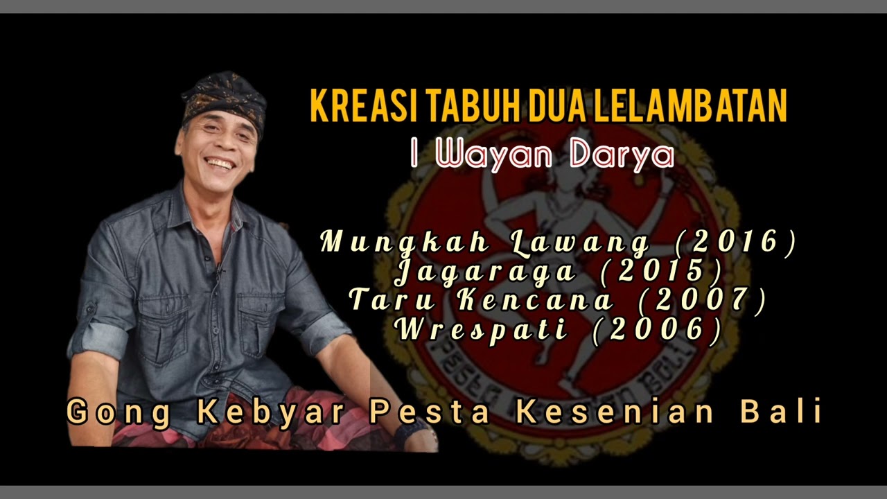 KREASI TABUH DUA LELAMBATAN karya I Wayan Darya