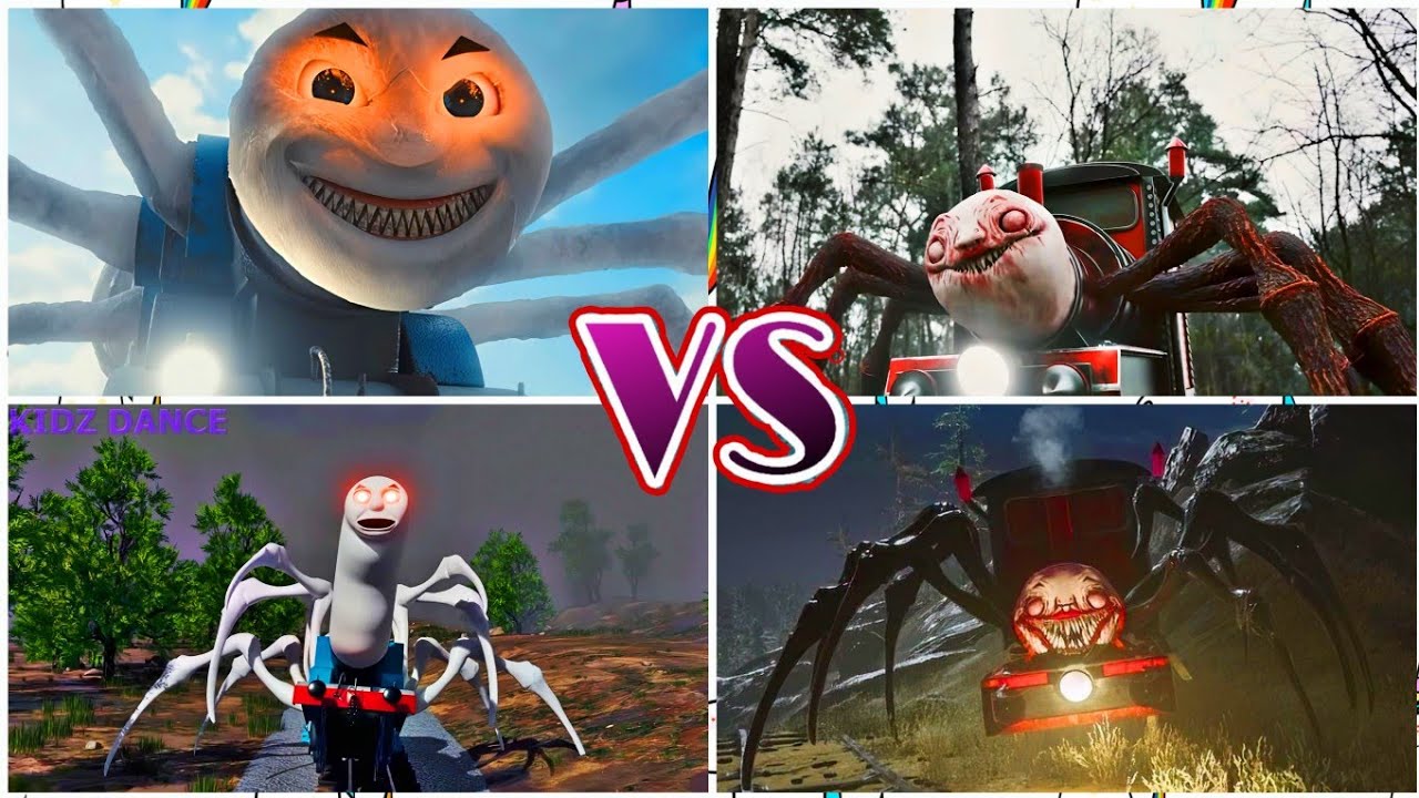 TRAIN THOMAS MONSTER 🆚 CURSED THOMAS EXE 🚂 🆚 CHO CHO CHARLES MONSTER ❄️TILES HOP