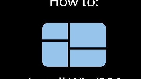 How to install Windows/386 (2.1)