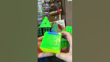 The problem was doing a fancy algorithm on a big cube #speedcube #shorts #cubing #mrbeast ￼
