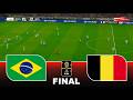 BRAZIL vs BELGIUM - FIFA WORLD CUP 2026 FINAL | Full Match All Goals | Pes 21 Gameplay