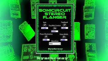 Sonicircuit Stereo Flanger Effect VST VST3 Audio Unit x64 Plugins for Guitar, Vocals, Synth -Win/Mac