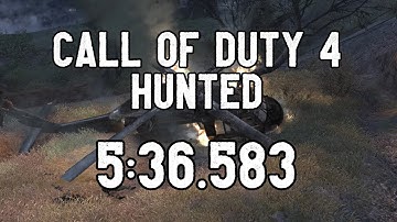 CoD4 - Hunted Speedrun 5:36.583