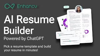 Enhancv: Online Resume Builder | How to build resume using artificial intelligence