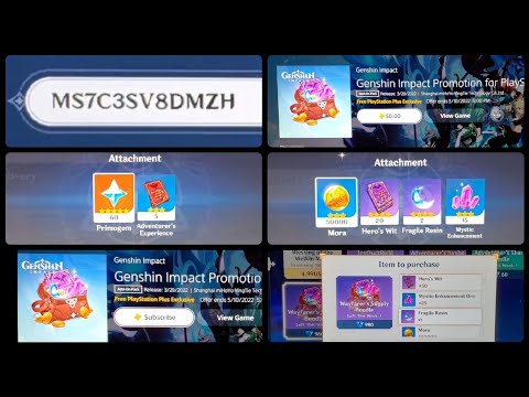 60 Primogems Code Plus FREE PSN Wayfarer's Supply Bundle. Fragile Resin