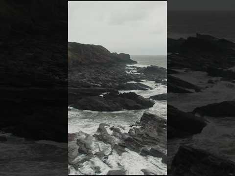 Cliffs of Arbroath and a cloudy dawn #scotland #dronevideo #nature #djiair2s #travel #insta360