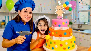 FIZEMOS UM BOLO FALSO DE BOBBIE GOODS COM BALÃO DE FESTA! screenshot 3