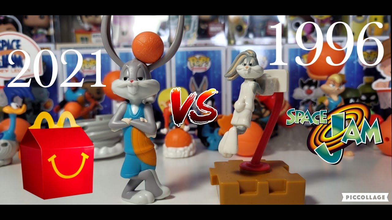 4K Space Jam 1996 VS Space Jam a New Legacy 2021 Bugs Bunny McDonald's Happy Meal Comparison!