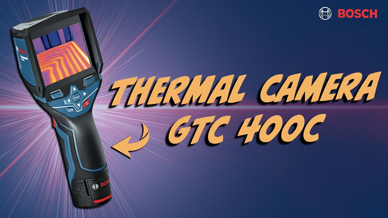 Bosch Thermal Image Camera, See Over 750 Degree Fahrenheit GTC400C